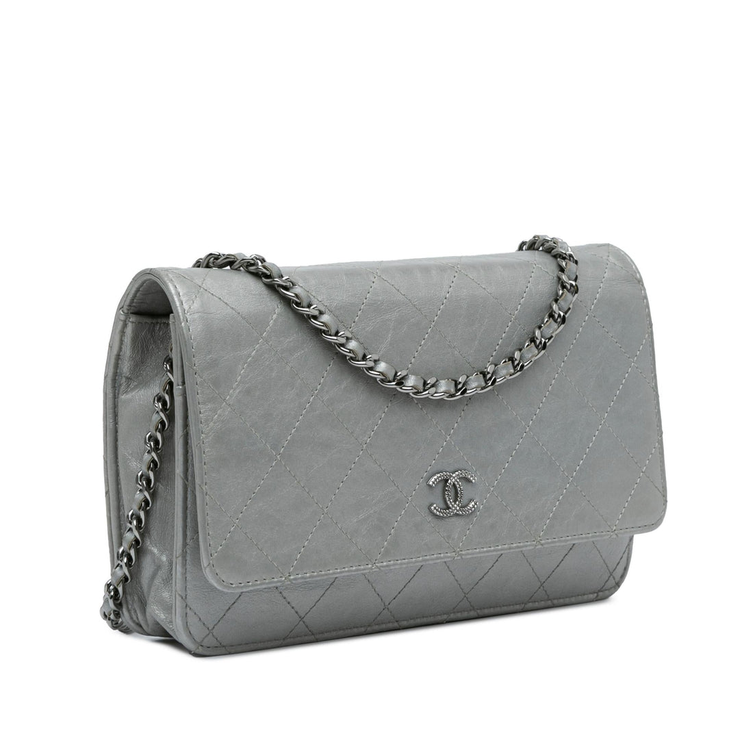 Top Quality Chanel CC Quilted Aged Calfskin Wallet On Chain (SHG-x0Wgqd)