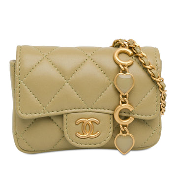 Chanel CC Quilted CalBNkin Belt Bag (SHG-WnVN3d)