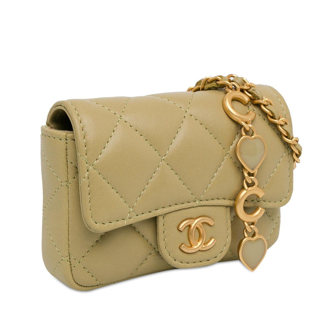 Chanel CC Quilted CalBNkin Belt Bag (SHG-WnVN3d)