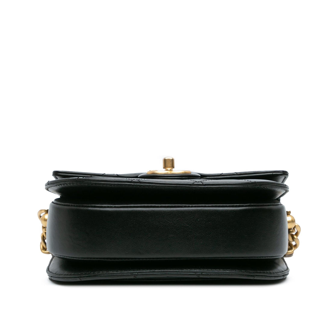 Chanel CC Quilted Calfskin Round Moon Messenger Flap (SHG-73W0oy)