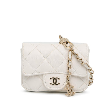 Pearl Street Bags Chanel CC Quilted Caviar Belt Bag (SHG-EZD7VW)