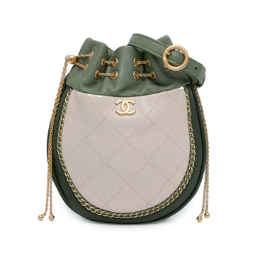 Top Quality Chanel CC Quilted Drawstring Bucket Bag (SHG-Tm9OxZ)