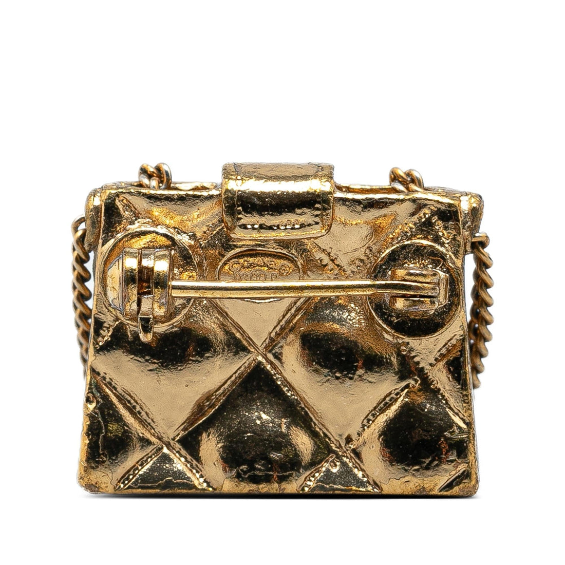 Top Quality Chanel CC Quilted Flap Bag Brooch (SHG-IiuY9h)