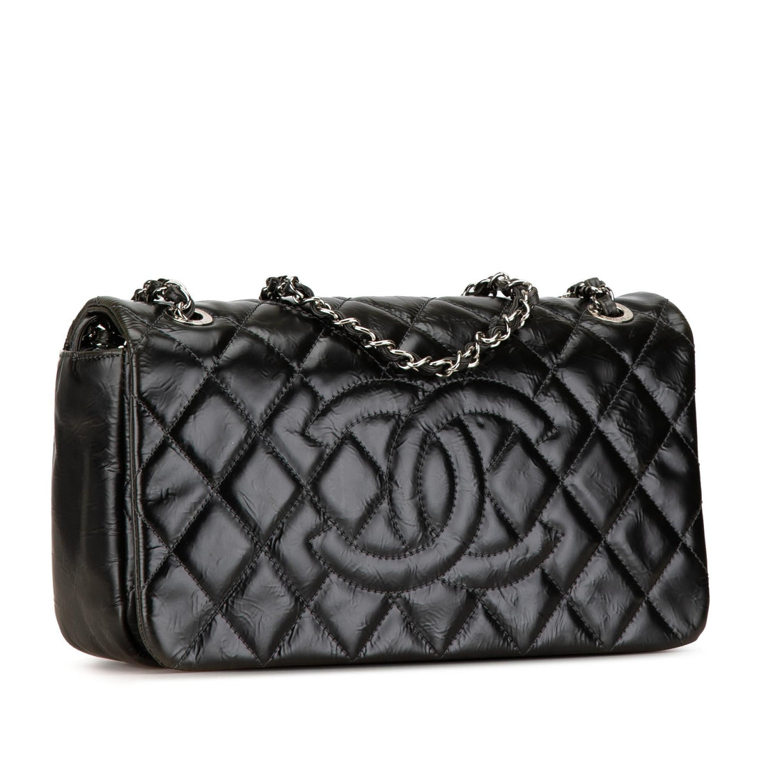 Chanel CC Quilted Glazed CalBNkin Flap (SHG-16f7wX)