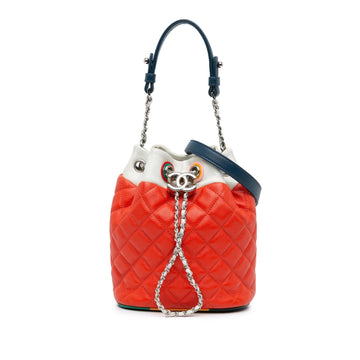 Top Quality Chanel CC Quilted Lambskin Cuba Drawstring Bucket (SHG-Wj6GMI)