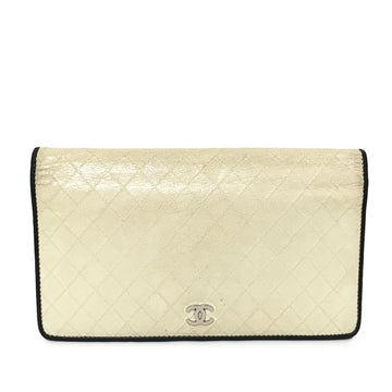 Pearl Street Bags Chanel CC Quilted Lambskin Leather Long Wallet (SHG-5sKFrM)