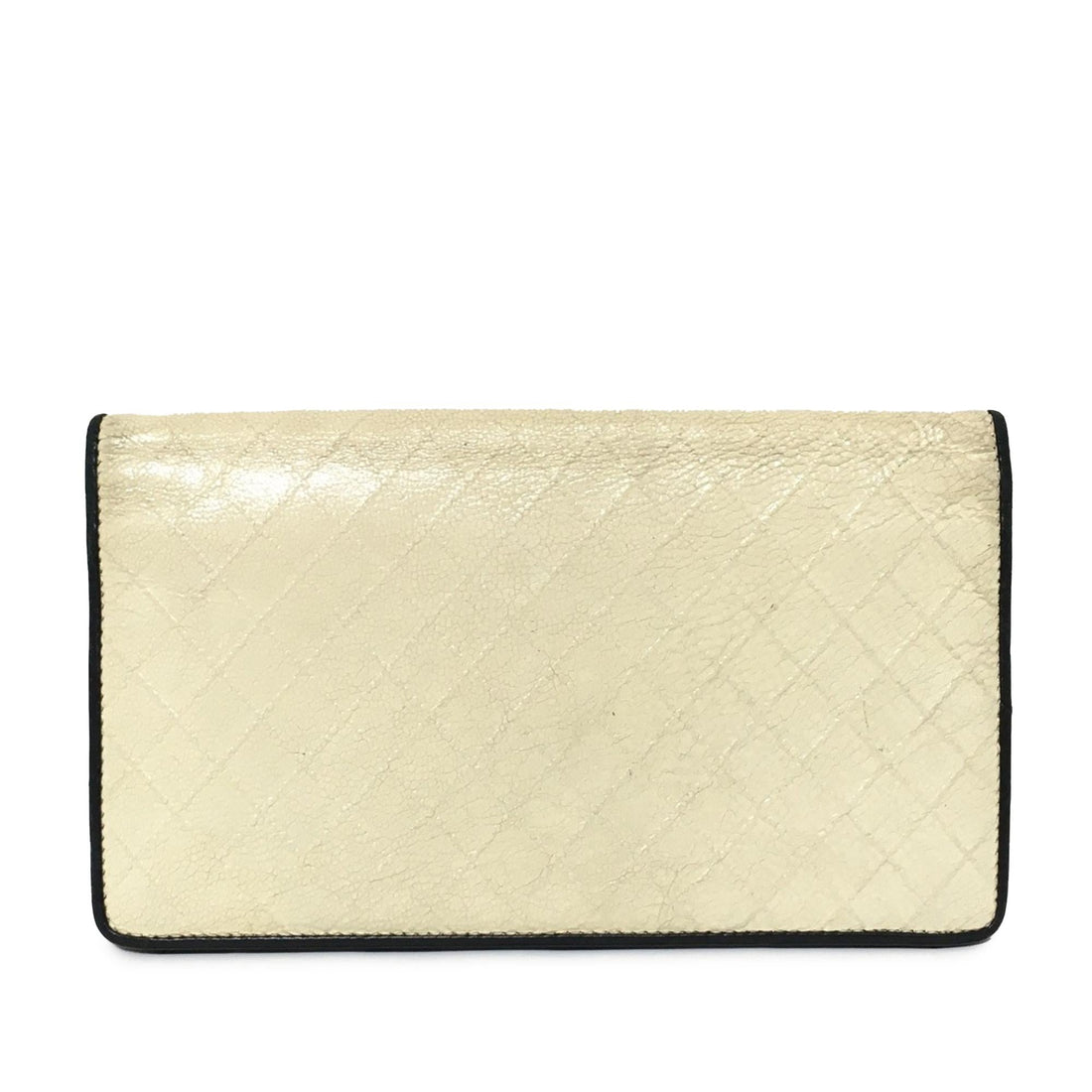 Chanel CC Quilted Lambskin Leather Long Wallet (SHG-5sKFrM)