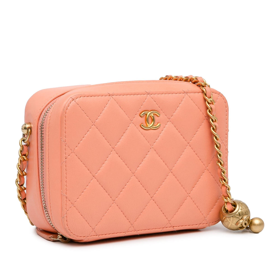 Pearl Street Bags Chanel CC Quilted Lambskin Pearl Crush Camera Bag (SHG-Pv1zqe)