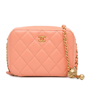 Top Quality Chanel CC Quilted Lambskin Pearl Crush Camera Bag (SHG-DwY2S3)