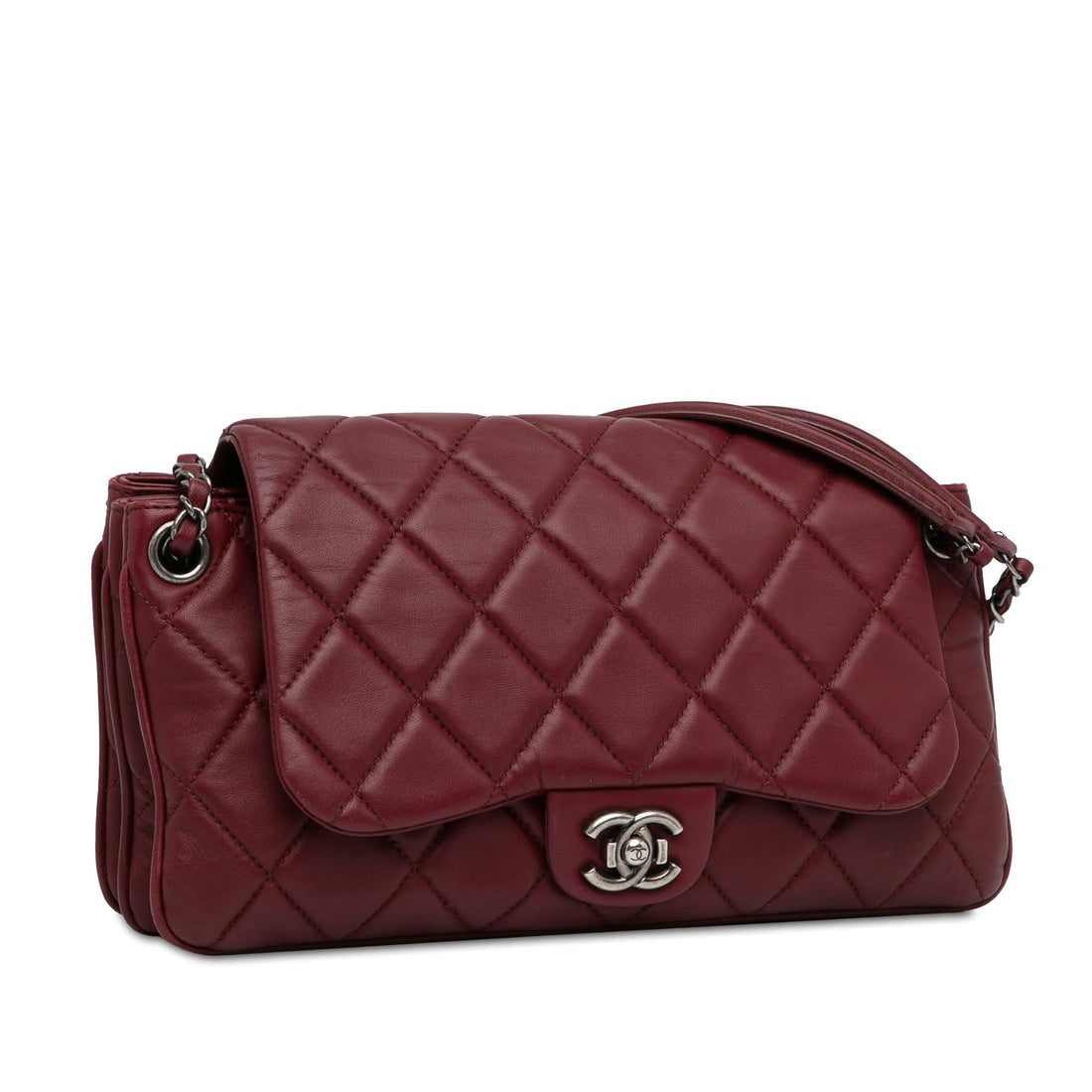 Pearl Street Bags Chanel CC Quilted Lambskin Single Flap (SHG-zHHunq)