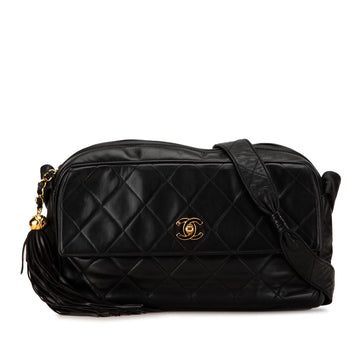 Top Quality Chanel CC Quilted Lambskin Tassel Crossbody (SHG-25TGIf)