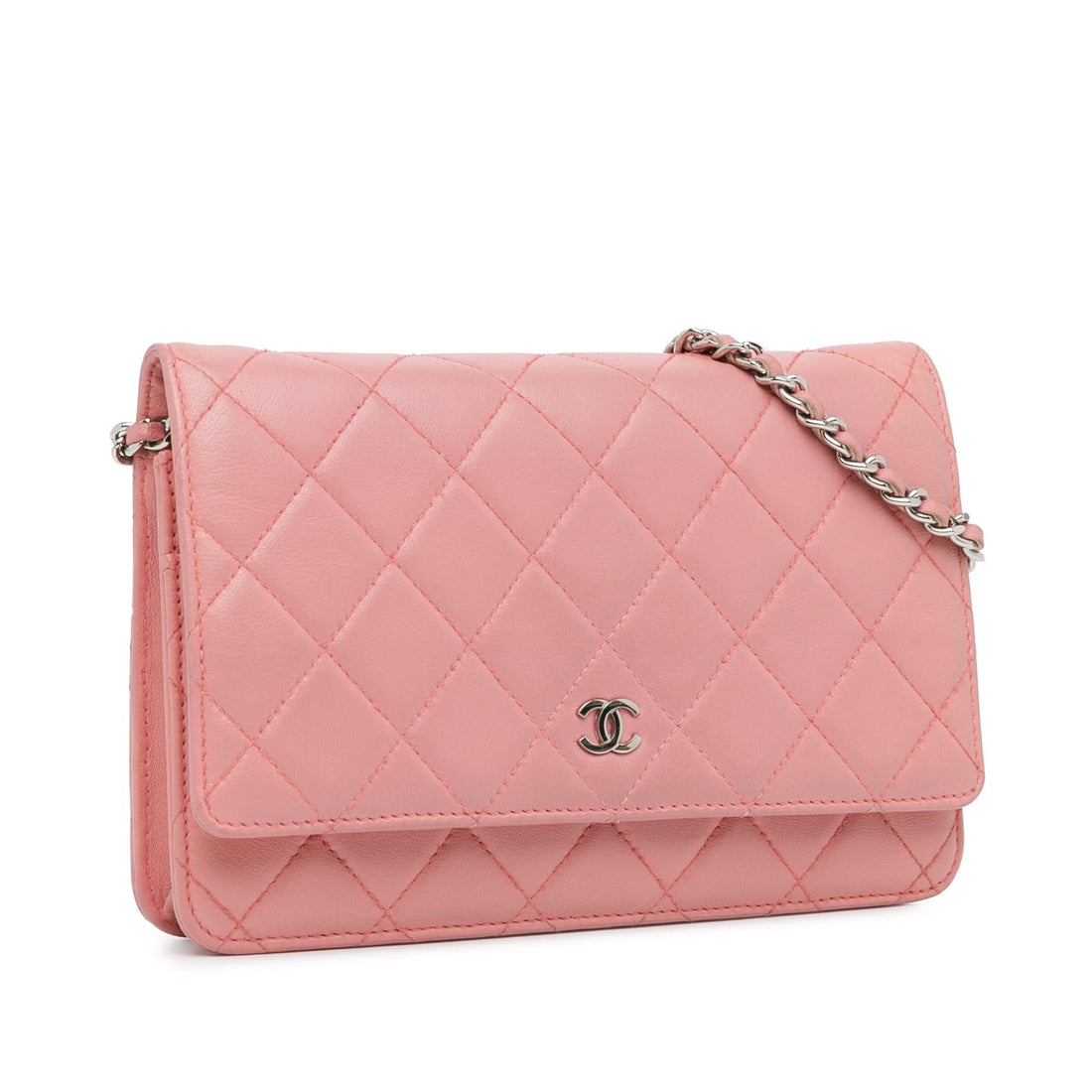 Pearl Street Bags Chanel CC Quilted Lambskin Wallet On Chain (SHG-eULIFC)