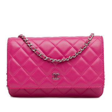 Pearl Street Bags Chanel CC Quilted Lambskin Wallet On Chain (SHG-CEhNf2)