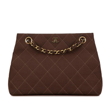 Chanel CC Quilted Nylon Shoulder Handbag (SHG-lWdX0e)