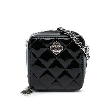 Top Quality Chanel CC Quilted Patent Clutch With Chain (SHG-s2IpIR)