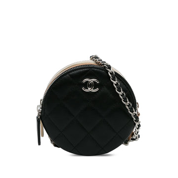 Pearl Street Bags Chanel CC Round Triple Zip Crossbody Bag (SHG-kLY0yh)