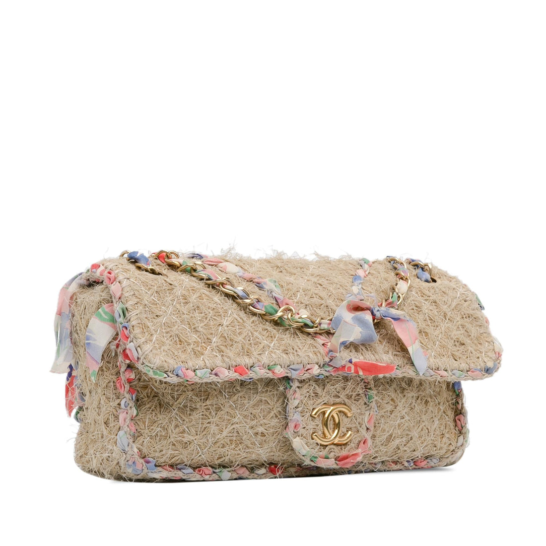 Top Quality Chanel CC Straw Country Flap (SHG-eOS05U)