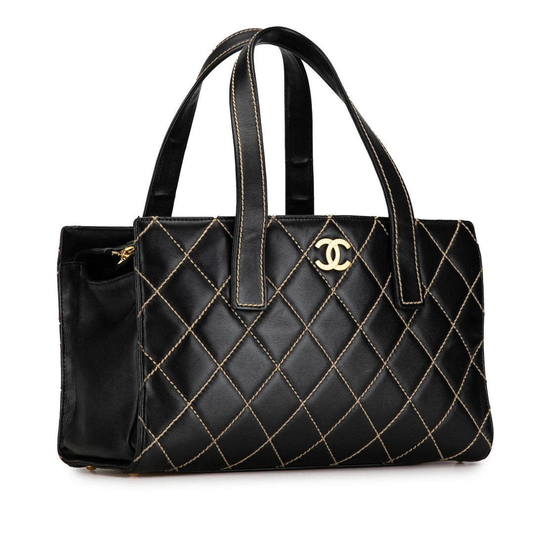 Pearl Street Bags Chanel CC Wild Stitch Calfskin Tote (SHG-jhoL0S)