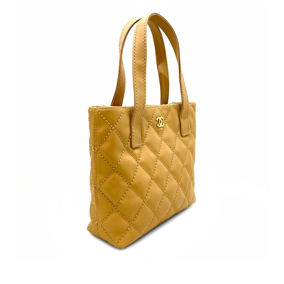 Pearl Street Bags Chanel CC Wild Stitch Lambskin Handbag (SHG-dhxke3)