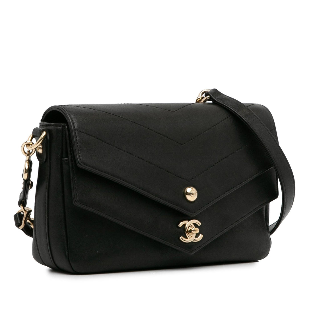 Pearl Street Bags Chanel Calfskin Elaphe Double Chevron Flap (SHG-L3u8Dw)