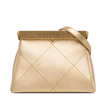 Top Quality Chanel Calfskin Kiss Lock Frame Bag (SHG-h2SEo7)