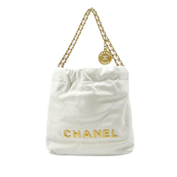 Chanel CalBNkin Mini 22 Satchel (SHG-TpGbCT)