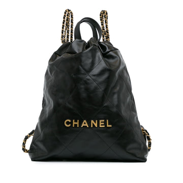 Chanel CalBNkin Quilted 22 Backpack (SHG-TXZEKc)