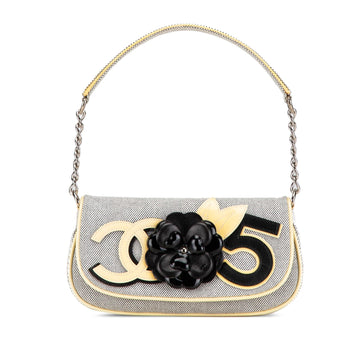 Top Quality Chanel Canvas Camellia CC No. 5 Shoulder Bag (SHG-SFusP9)