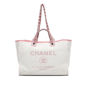 Pearl Street Bags Chanel Canvas Deauville Satchel (SHG-mwl0mY)