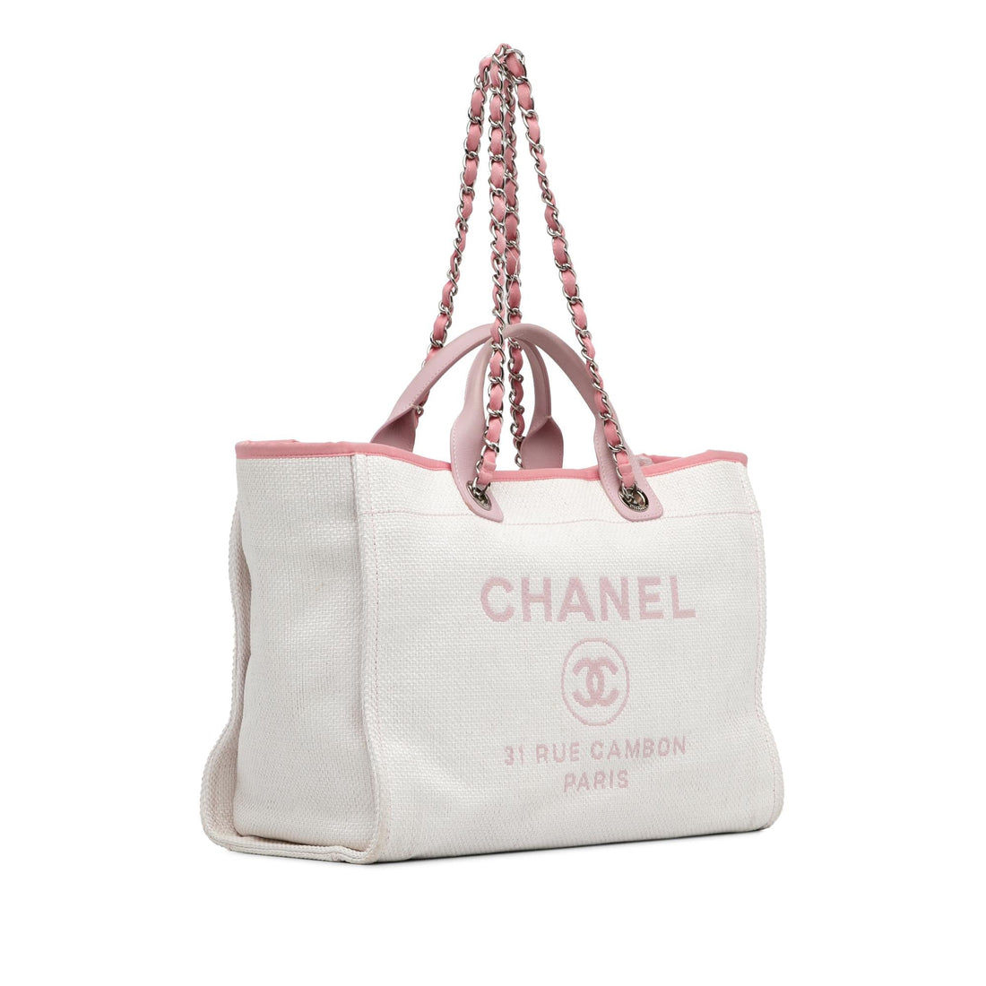 Pearl Street Bags Chanel Canvas Deauville Satchel (SHG-mwl0mY)