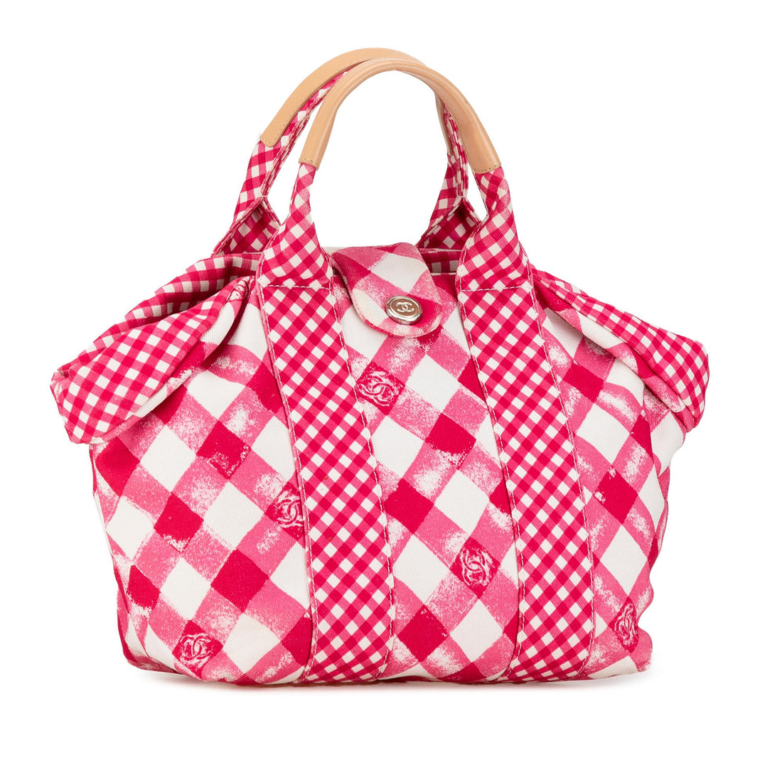 Top Quality Chanel Canvas Gingham Handbag (SHG-9EDbiZ)