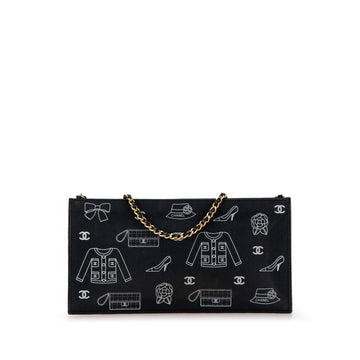 Top Quality Chanel Canvas Symbols Chain Pochette (SHG-ELN6Qm)