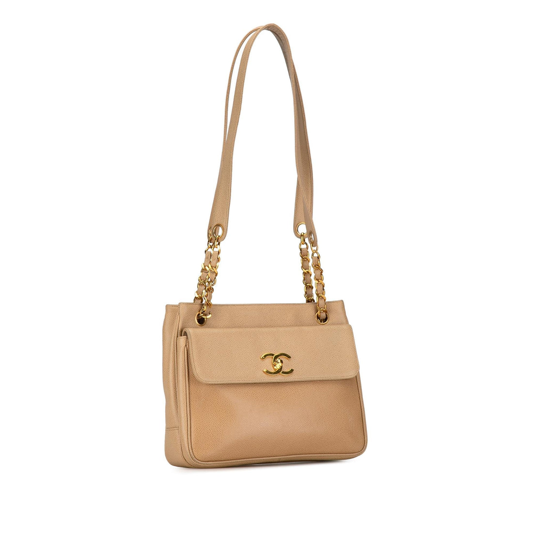 Pearl Street Bags Chanel Caviar Front Pocket Chain Shoulder Bag (SHG-C0RSAf)