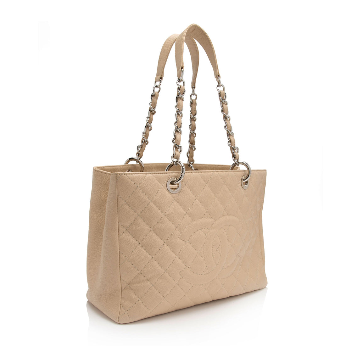 Pearl Street Bags Chanel Caviar Leather Grand Shopping Tote (SHF-x73usl)