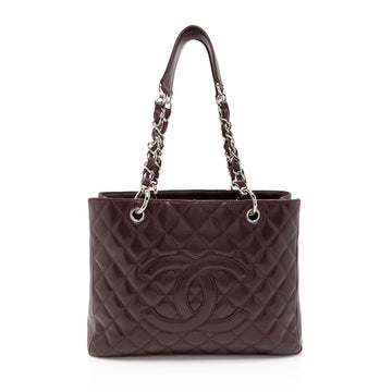 Pearl Street Bags Chanel Caviar Leather Grand Shopping Tote (SHF-NY1eUw)
