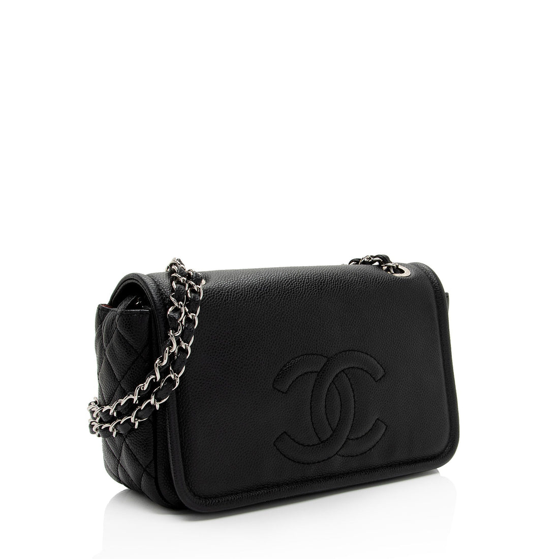Pearl Street Bags Chanel Caviar Leather Timeless CC Medium Flap Bag (SHF-yaWfvq)