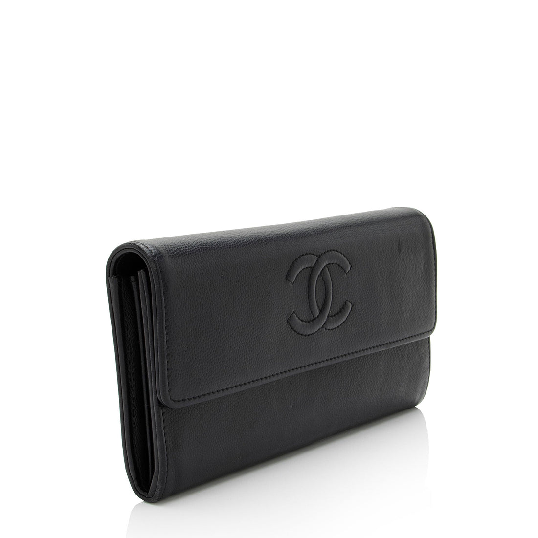 Chanel Caviar Leather Timeless Wallet (SHF-kbpgFo)