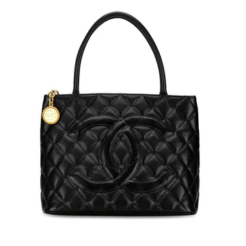 Pearl Street Bags Chanel Caviar Medallion Tote (SHG-y2ND77)