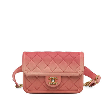 Pearl Street Bags Chanel Caviar Sunset On The Sea Flap Belt Bag (SHG-liKLfZ)