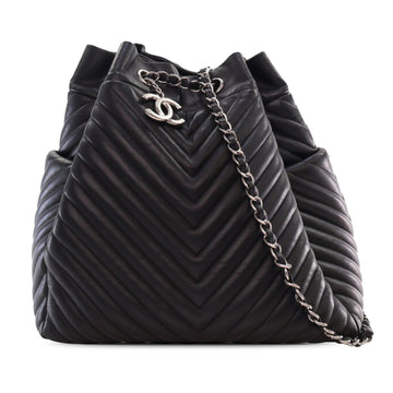 Top Quality Chanel Chevron Calfskin Urban Spirit Bucket Bag (SHG-Fev4j8)