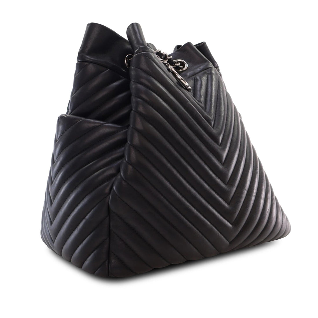 Top Quality Chanel Chevron Calfskin Urban Spirit Bucket Bag (SHG-Fev4j8)