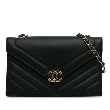 Pearl Street Bags Chanel Chevron Envelope Flap (SHG-mceTlE)
