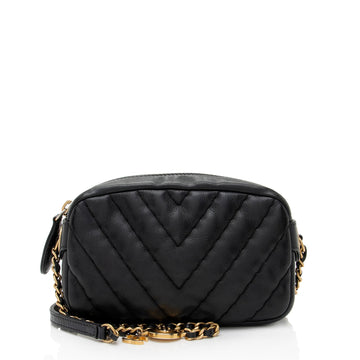 Pearl Street Bags Chanel Chevron Lambskin Medallion Mini Camera Bag (SHF-c3TbYj)