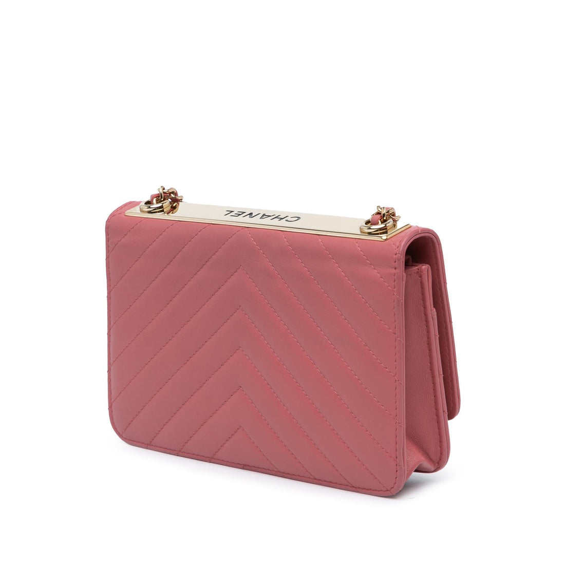 Chanel Chevron Quilted Lambskin Trendy CC Wallet on Chain (SHG-2KK0Ka)