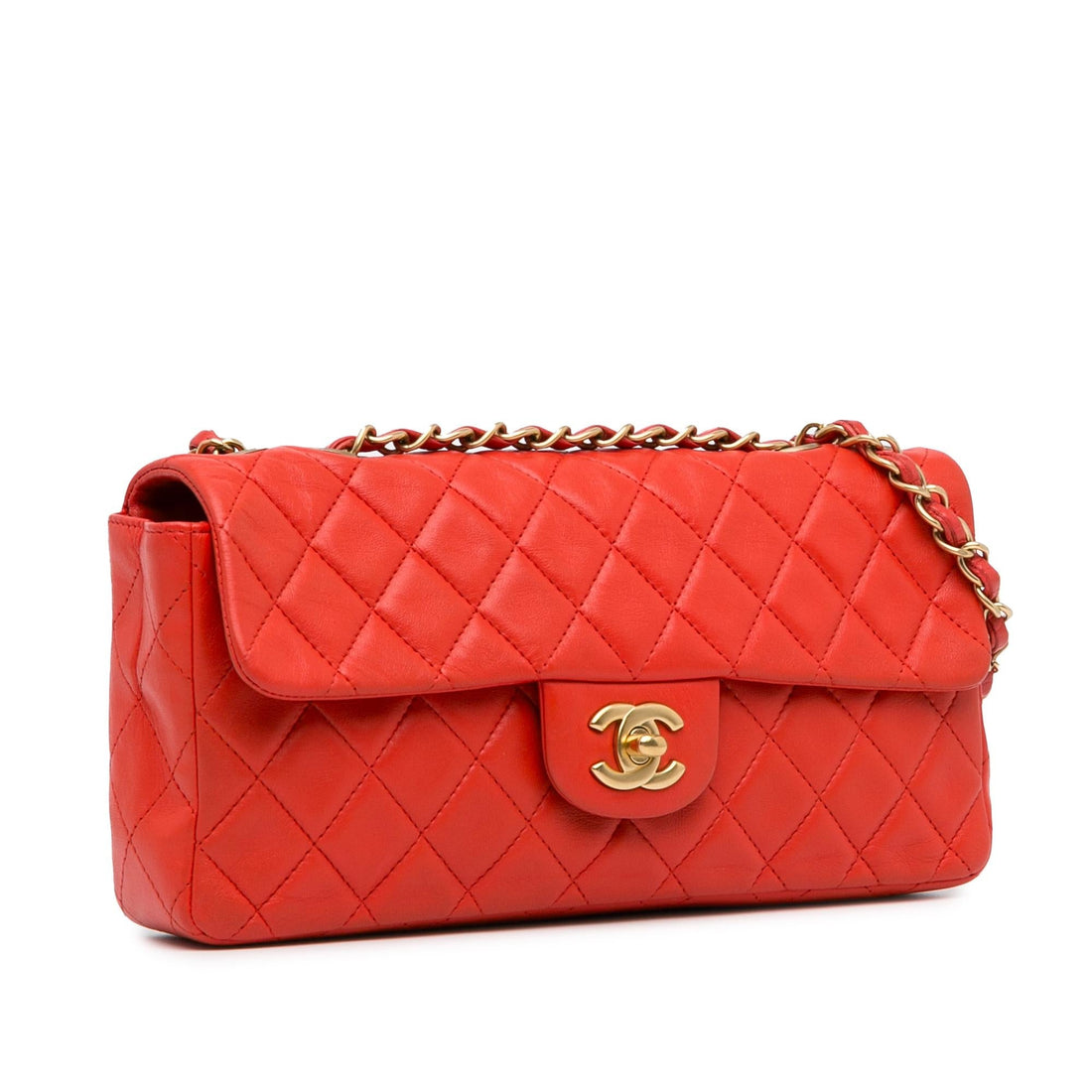 Pearl Street Bags Chanel Classic Lambskin East West Single Flap (SHG-MyImCq)
