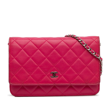 Pearl Street Bags Chanel Classic Lambskin Wallet on Chain (SHG-Dokr1S)