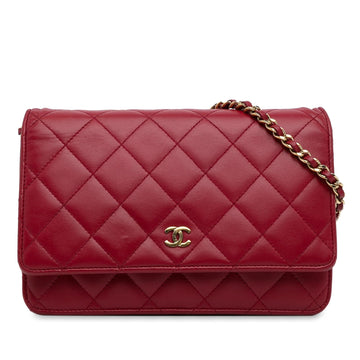 Pearl Street Bags Chanel Classic Lambskin Wallet on Chain (SHG-WqFH4J)
