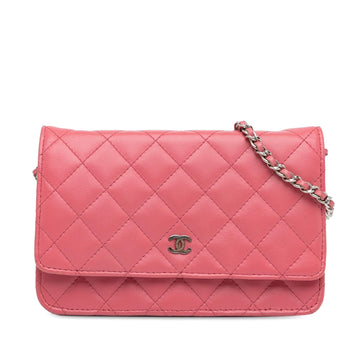 Pearl Street Bags Chanel Classic Lambskin Wallet on Chain (SHG-oopfuU)