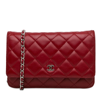 Pearl Street Bags Chanel Classic Lambskin Wallet on Chain (SHG-K44mDi)