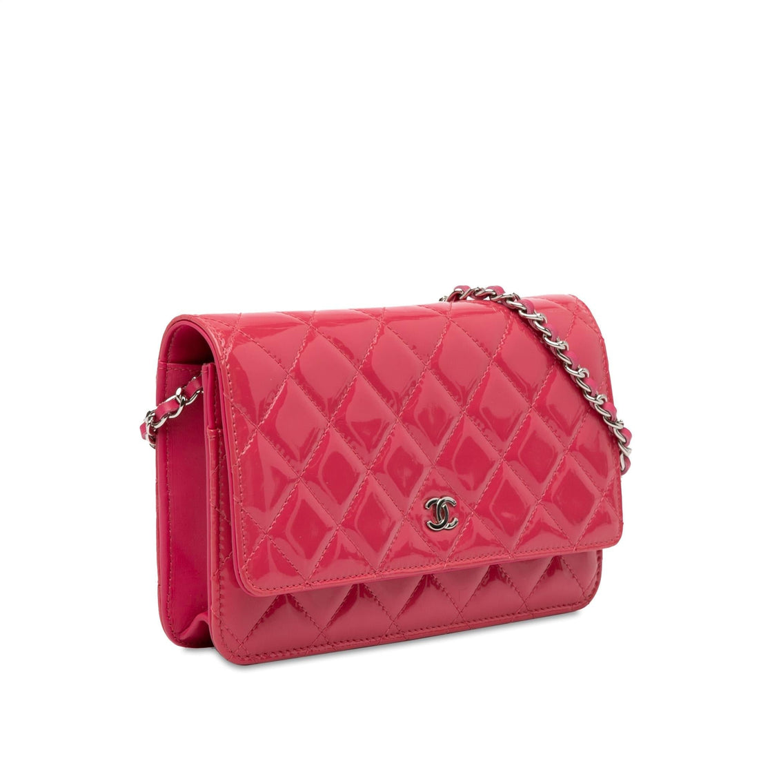 Pearl Street Bags Chanel Classic Patent Wallet On Chain (SHG-A2wDHs)